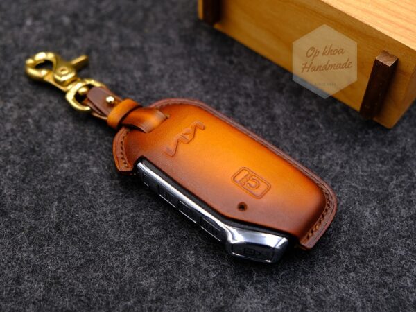 Bao da chìa khóa Kia - Patina