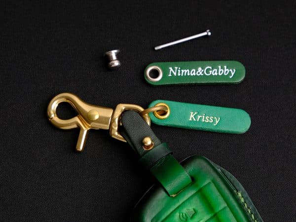 Bao da chìa khóa BMW Series kèm phần cứng và thẻ tag khắc tên miễn phí