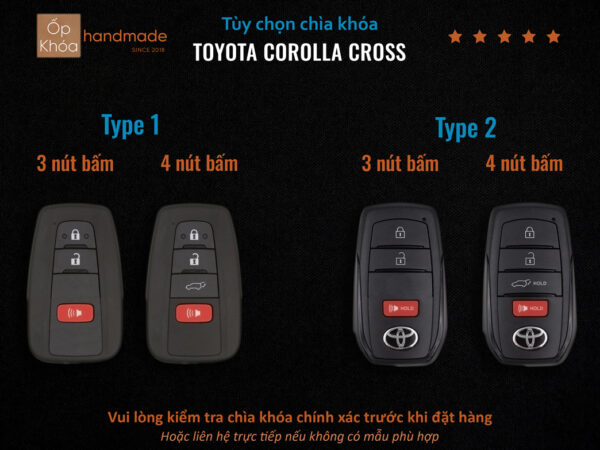 Chìa khóa xe Toyota Corolla Cross