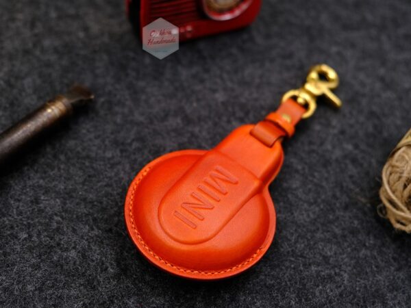 Mini Cooper (4 Nút bấm) - Bao da chìa khóa