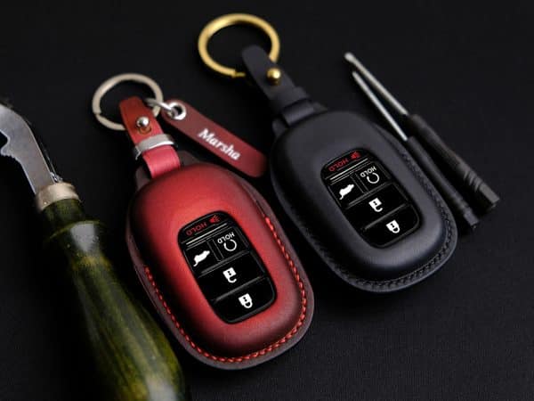 Bao da chìa khóa ô tô Honda HR-V kèm móc khóa