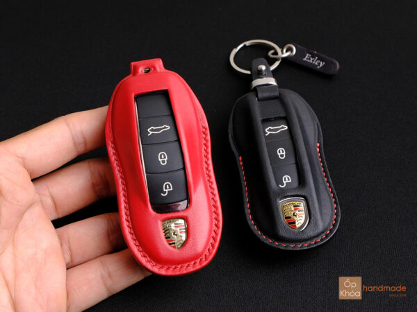 Bao da chìa khóa Panamera sử dụng da Vegtan