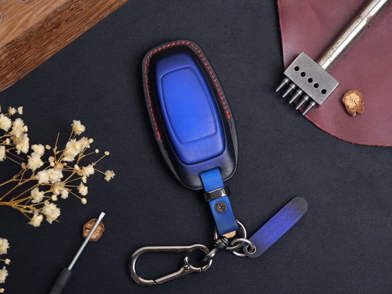 Mặt sau của bao da chìa khóa Audi Q2, Q3, Q5, Q7, Q8.