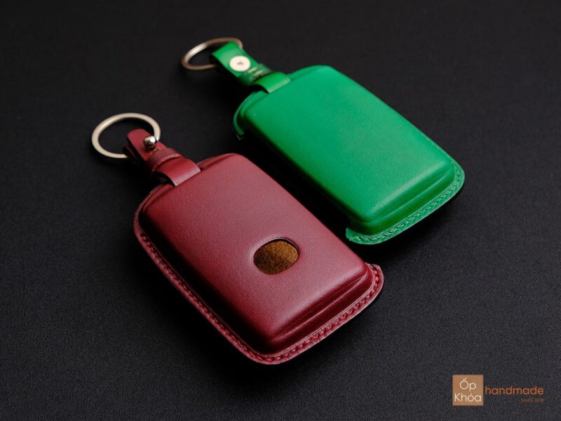 Bao da chìa khóa Mazda 2 màu đỏ