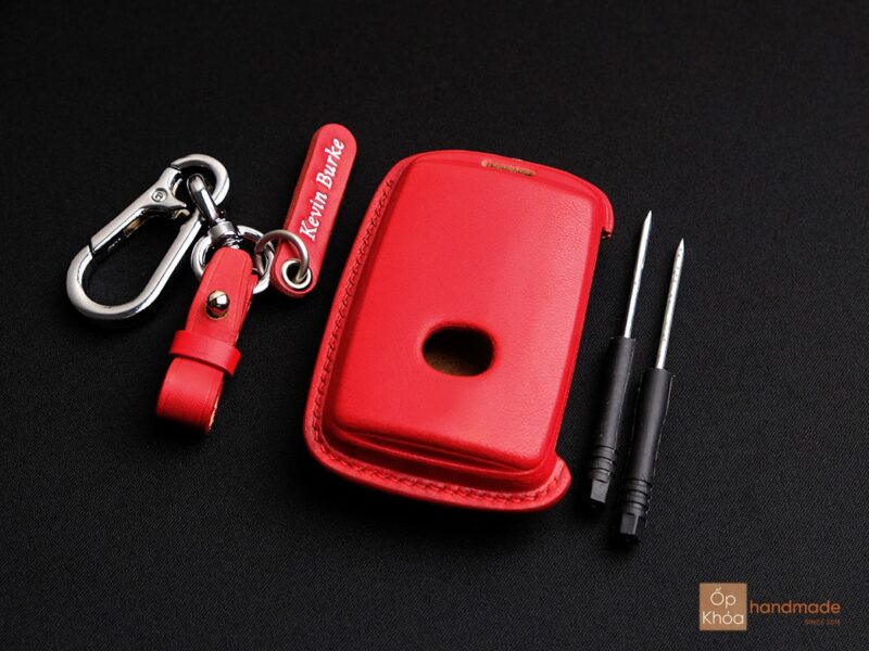 Bao da chìa khóa Mazda 2 màu đỏ