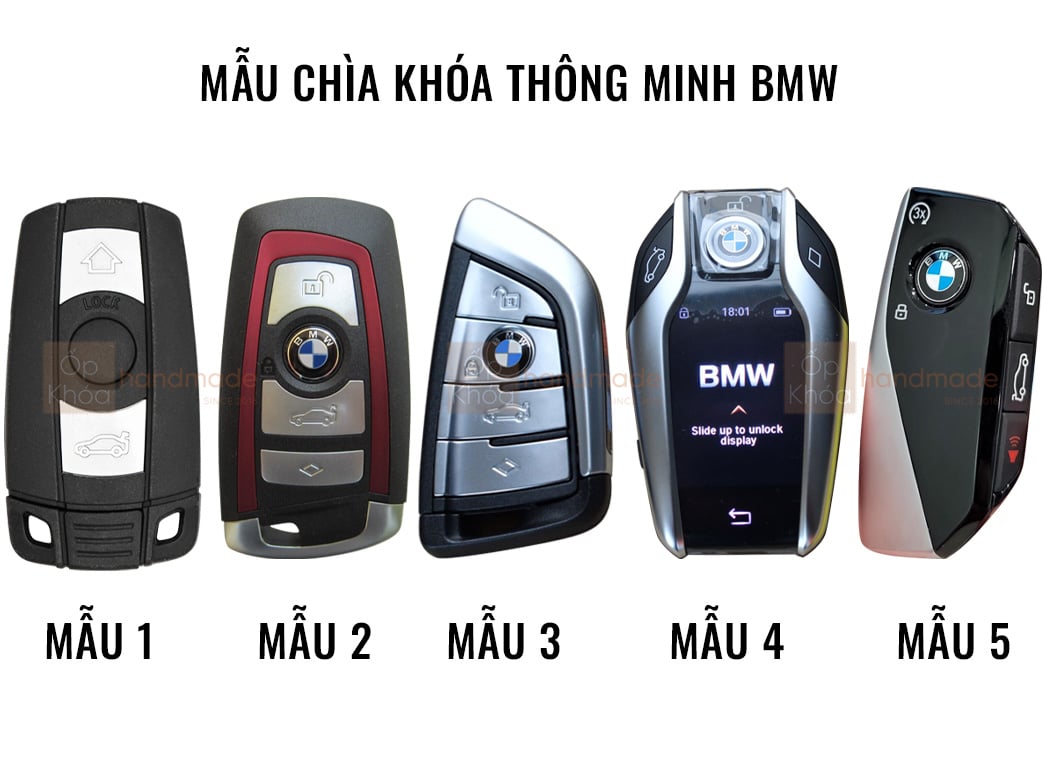 Các mẫu chìa khóa thông minh BMW