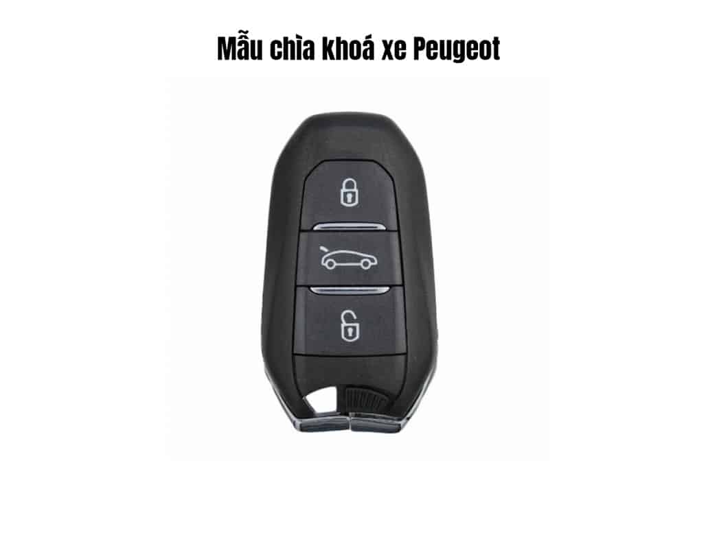 Ảnh thực tế chìa khóa xe Peugeot.