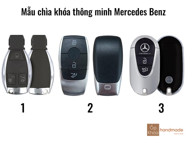 Các mẫu chìa khóa Mercedes có thể làm bao da chìa khóa