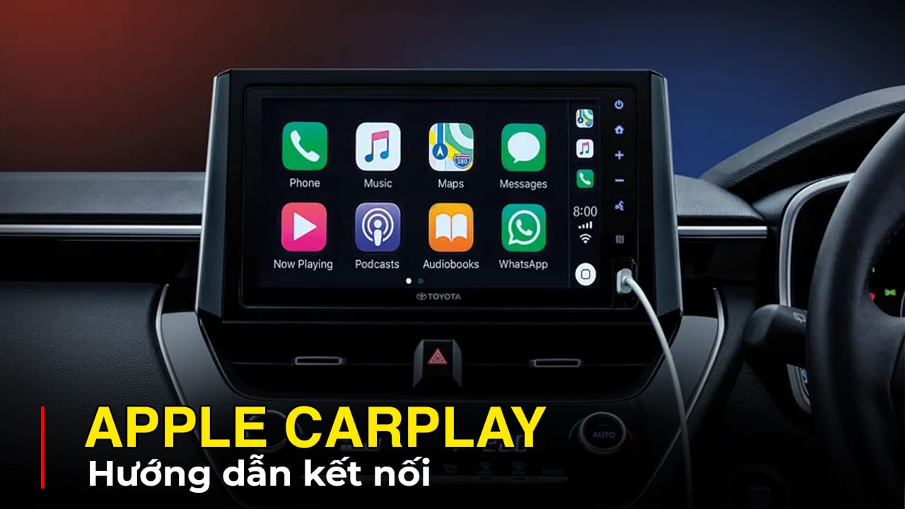 Kết nối Apple CarPlay Toyota Corolla Cross
