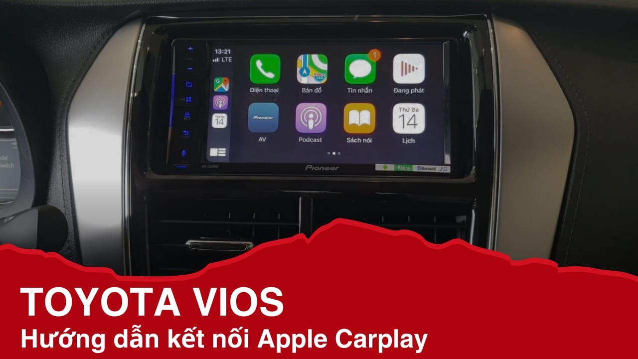Kết nối Apple Carplay trên Toyota Vios