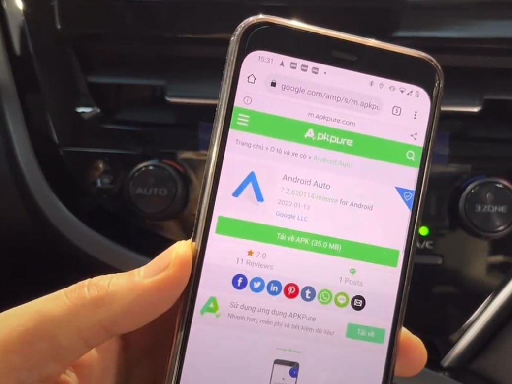 Tải Android Auto APK trên điện thoại Android của bạn Tải Android Auto APK