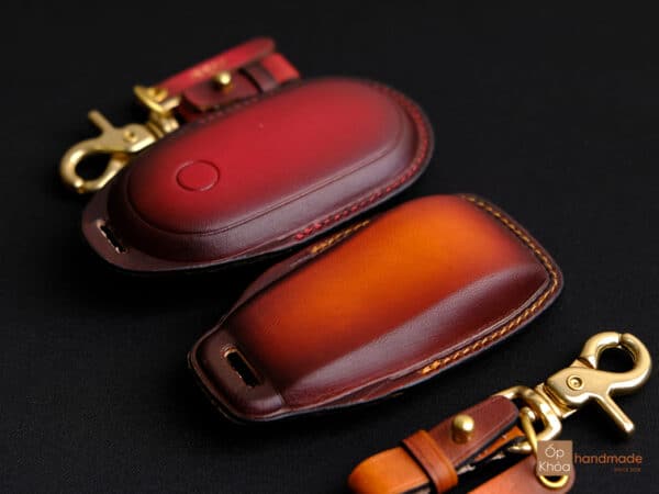 Bao da chìa khóa Mercedes C-Class màu Patina