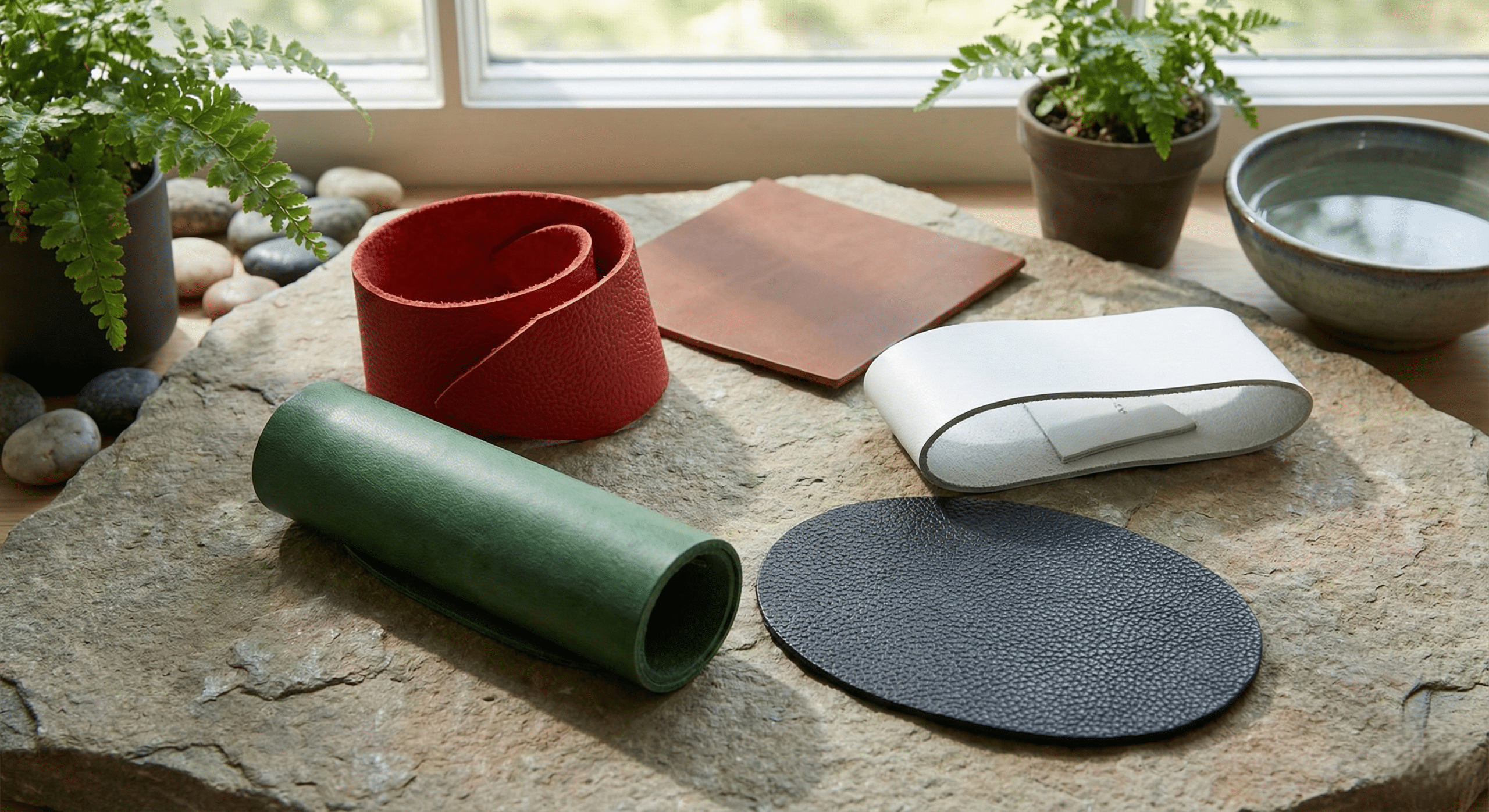 Bảng màu da phong thủy Ngũ hành cho bao da chìa khóa