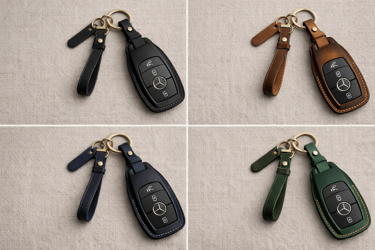 Gợi ý phối màu bao da chìa khóa Mercedes theo phong cách nội thất