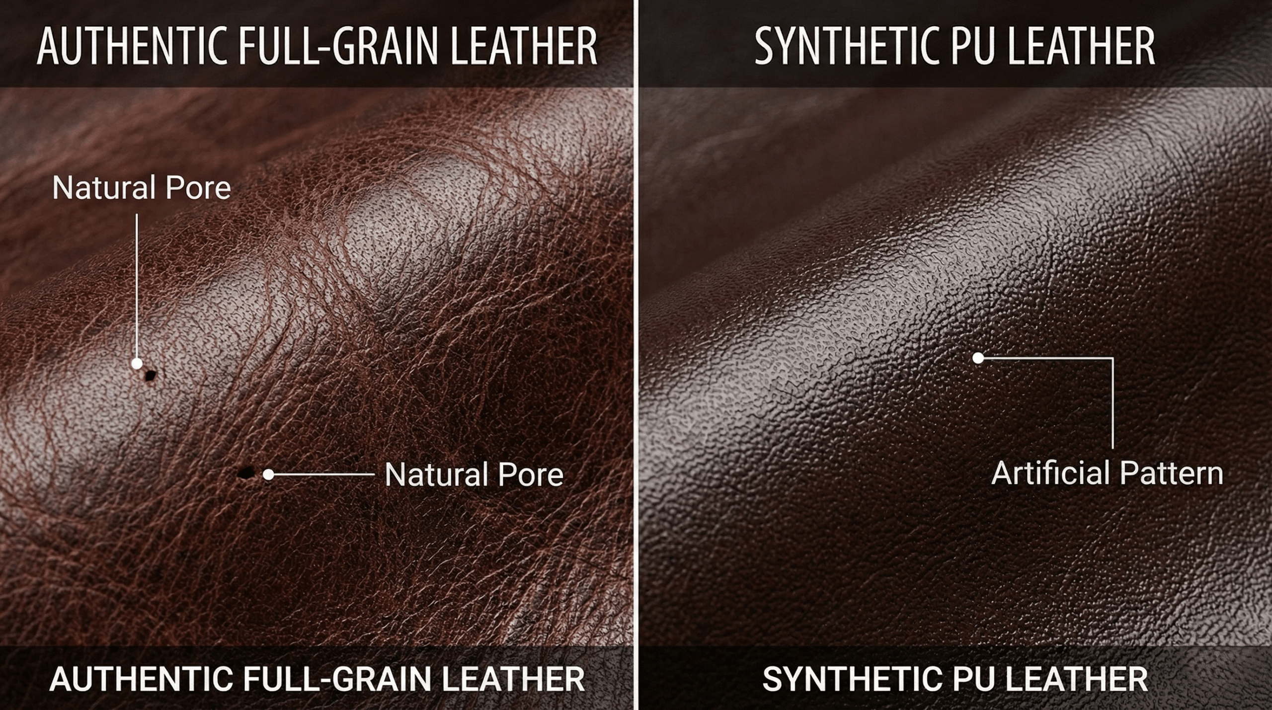 So sánh chi tiết bề mặt da thật và da công nghiệp dưới kính hiển vi