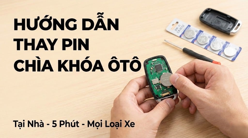 thay pin chìa khóa oto