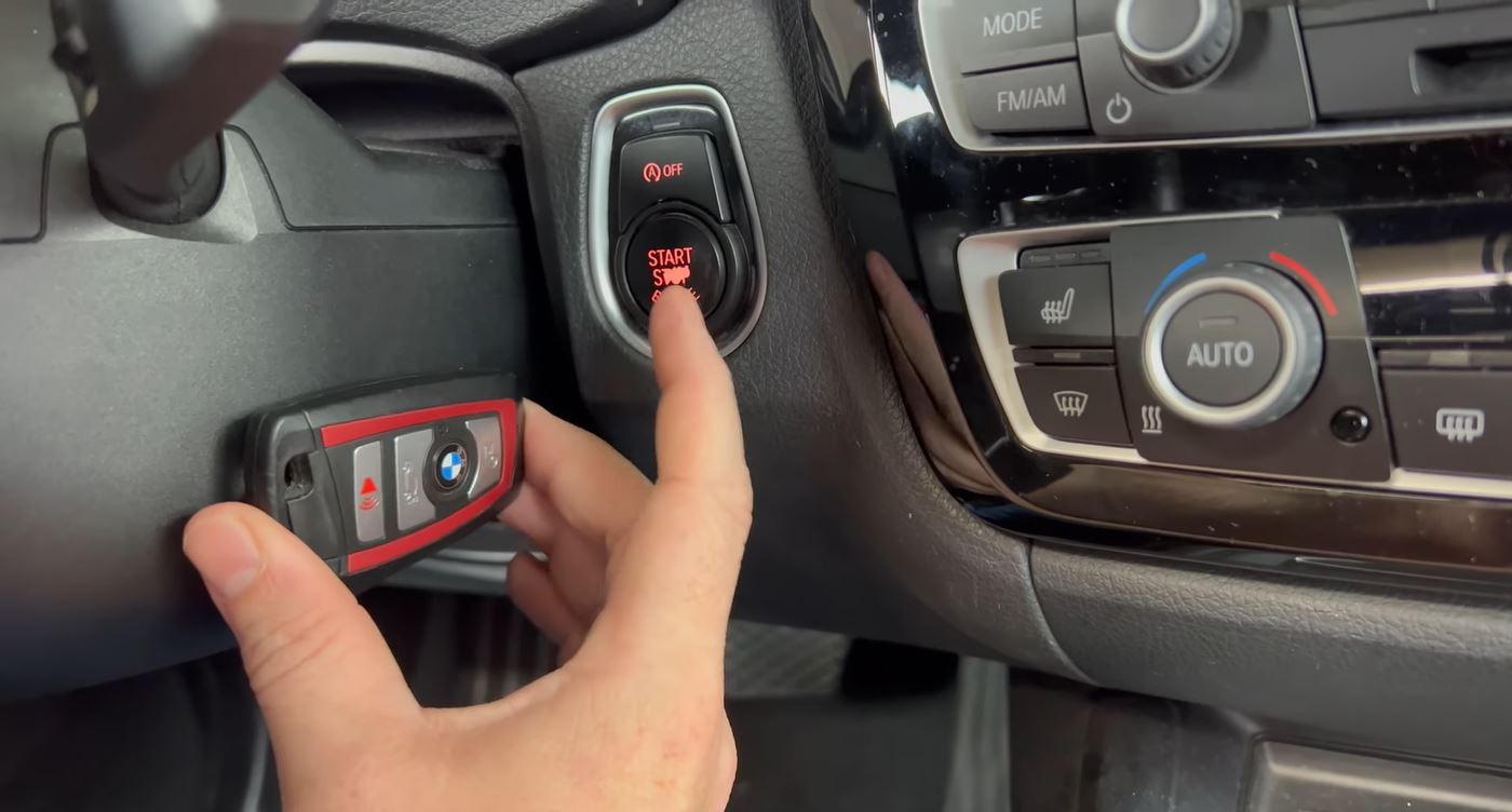 cách nổ máy bmw khi chìa khóa hết pin