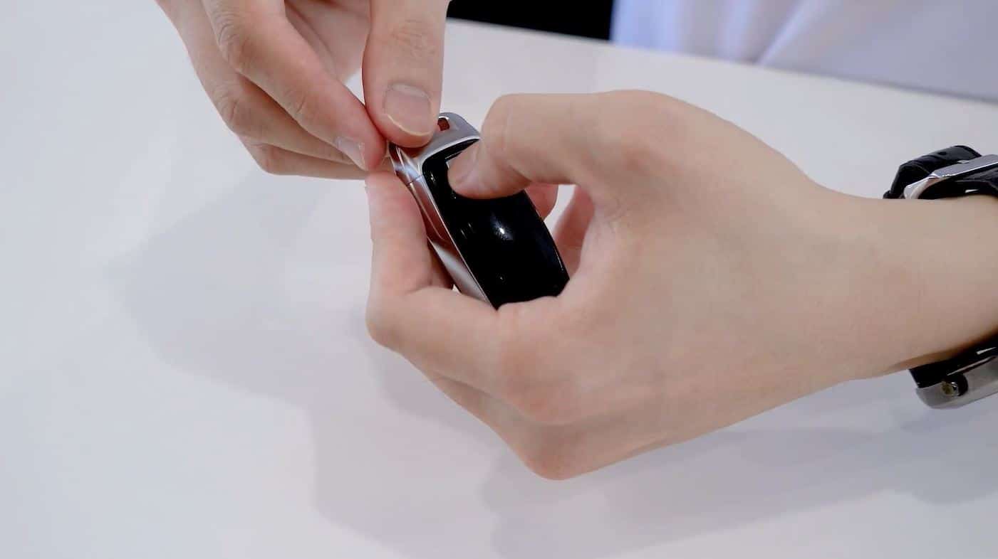 cách tháo chìa khóa gập audi