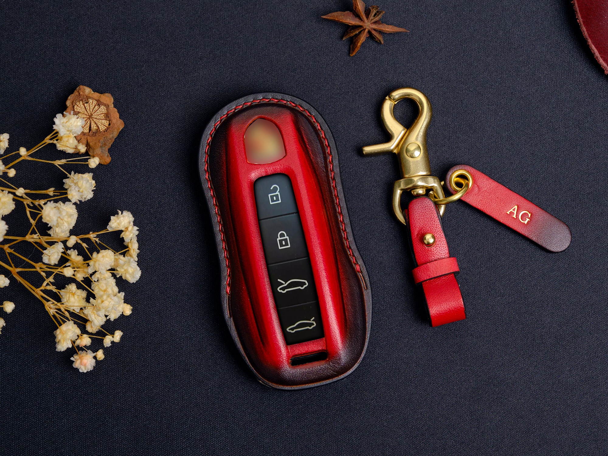 3 vị trí then chốt quyết định khuôn đúc 3D của một chiếc bao da chìa khóa thủ công.