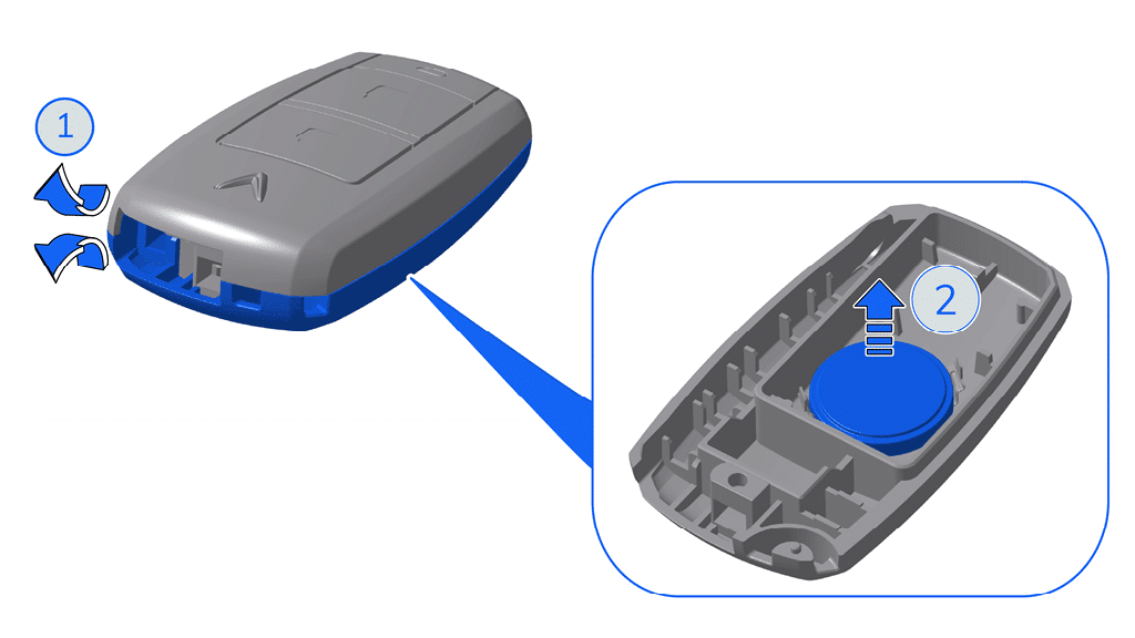 Lắp sai cực pin là một trong những lỗi phổ biến nhất khiến xe không nhận chìa khóa