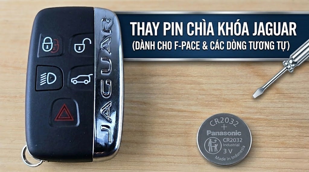 thay pin chìa khóa jaguar