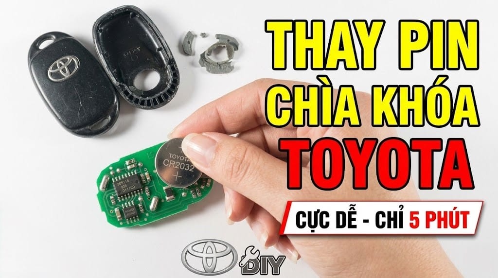 thay pin chìa khóa toyota