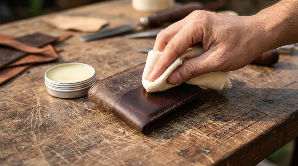 Phục hồi đồ da thật đúng cách bằng sáp dưỡng mỡ chồn Mink Oil tự nhiên không gây bết rít