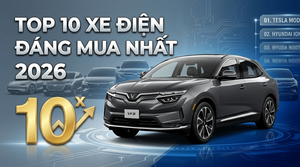 Top 10 xe điện đáng mua năm 2026
