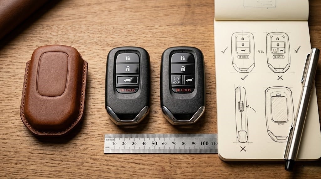 cách nhận biết form chìa khóa Honda CR-V qua số nút và biểu tượng