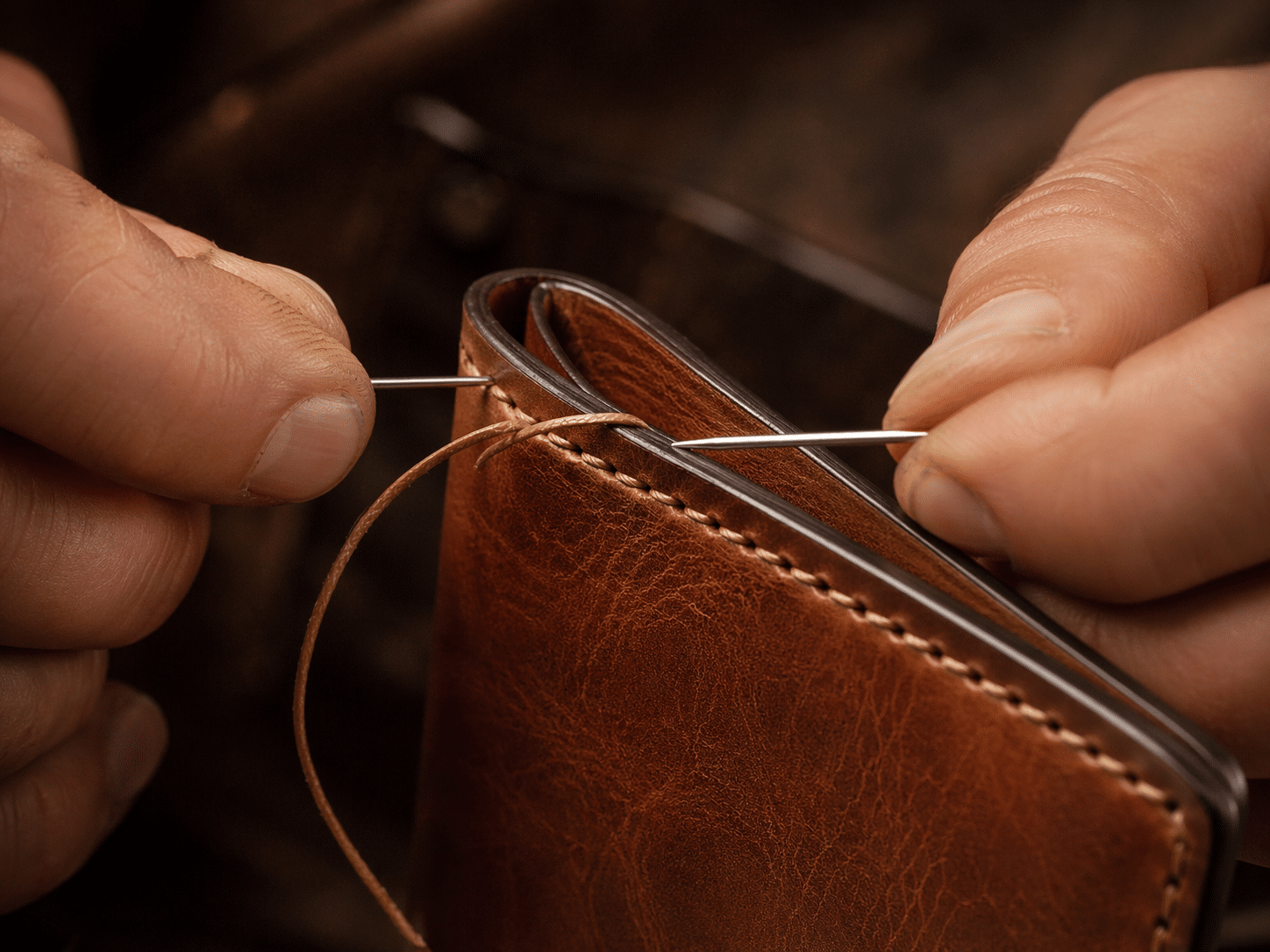 đồ da handmade khâu tay thủ công