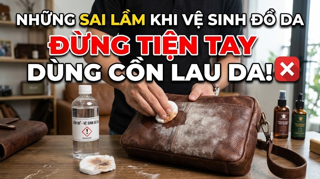 dùng cồn lau da