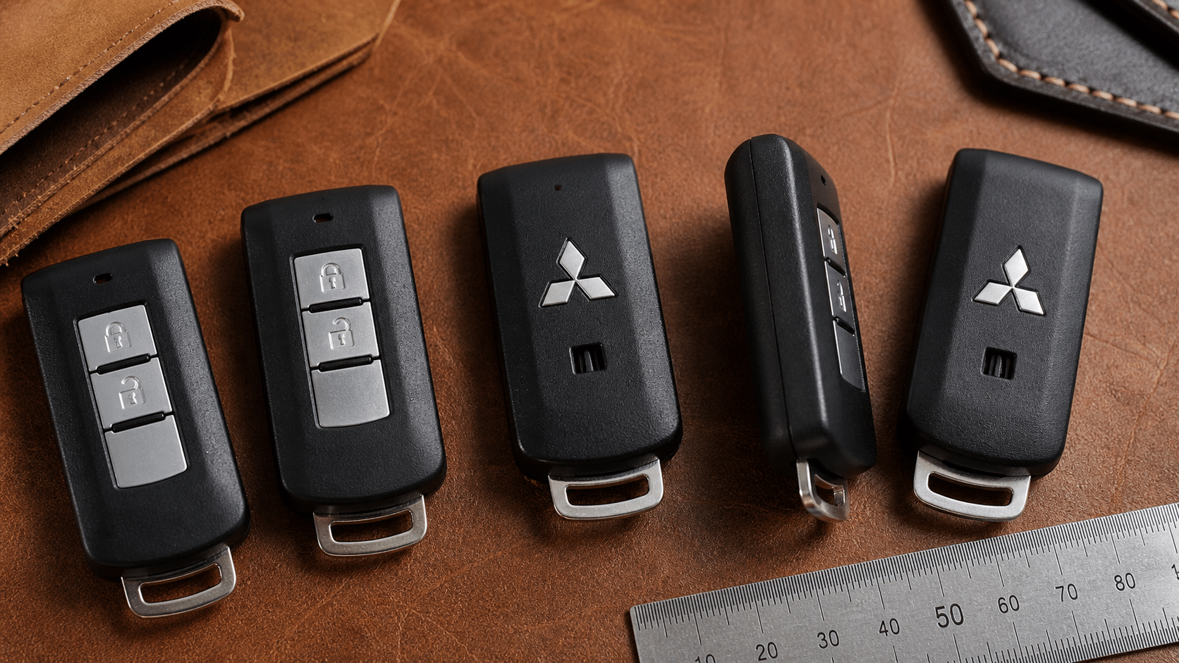 Chi tiết số nút và dáng thân của các chìa khóa Mitsubishi dễ bị nhầm form