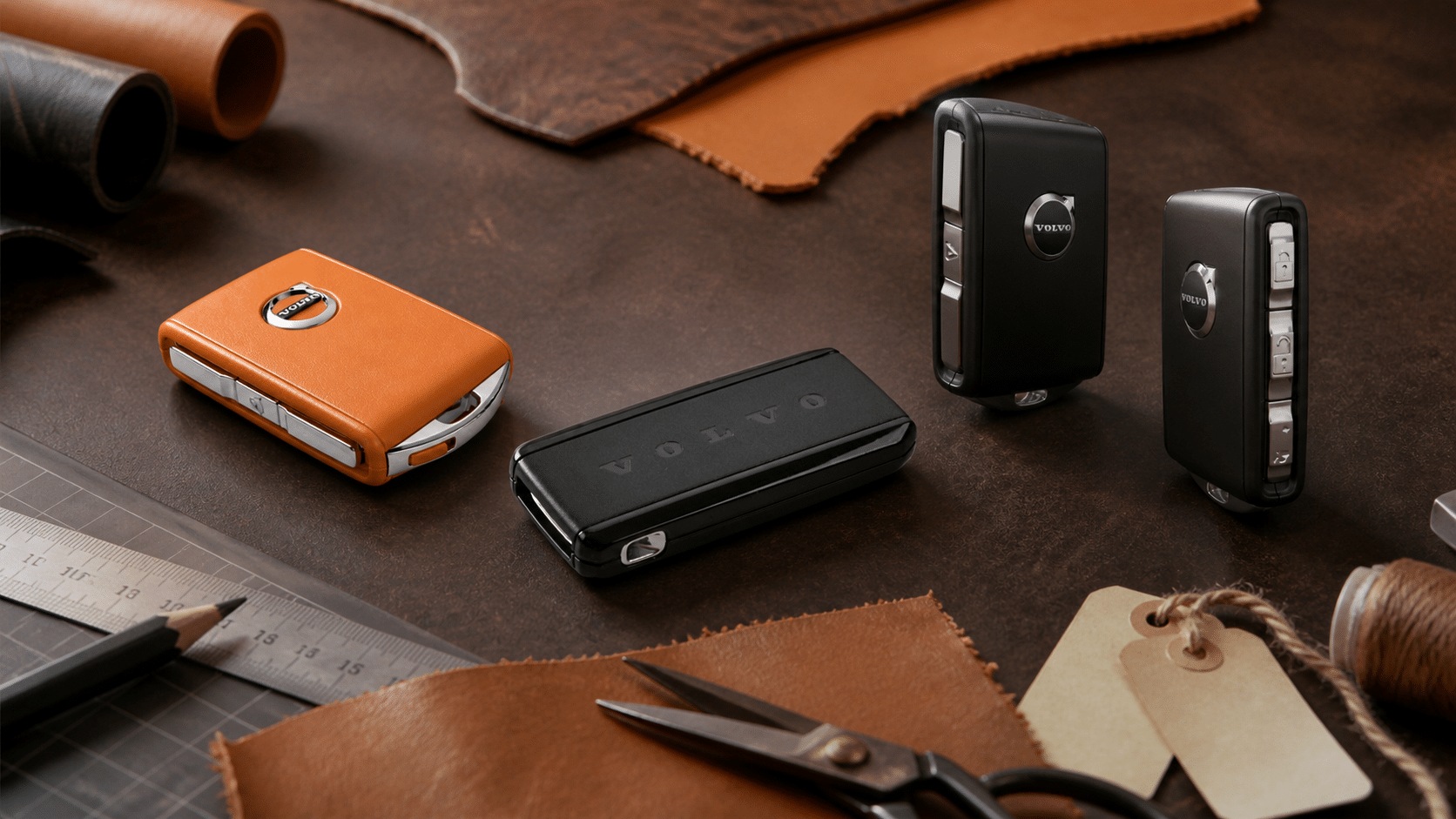 phân biệt chìa khóa Volvo Standard Key Key Tag Care Key khi làm bao da